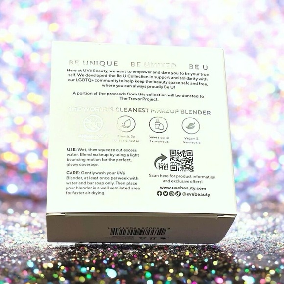 UVE Beauty Be U Luvé Limited Collection Antibacterial Rainbow Makeup Blenders - Picture 10 of 15